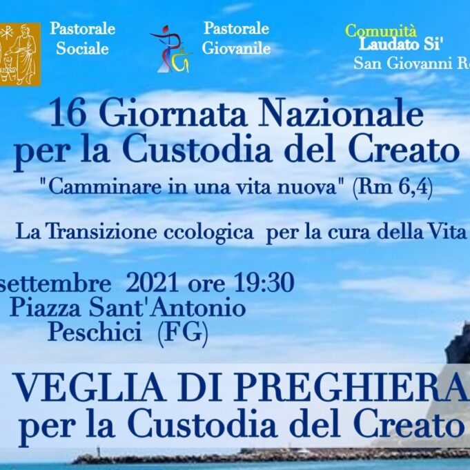 LOCANDINA MOMENTO DI PREGHIERA PER IL CREATO