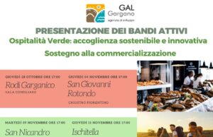 Gal Gargano, ripartono gli incontri per i bandi per commercializzazione e strutture ricettive