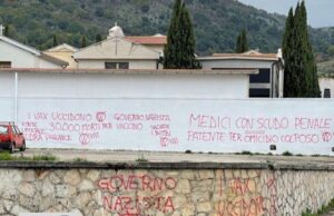 Ancora scritte no vax comparse questa mattina a San Giovanni Rotondo