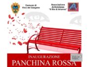 Panchina rossa in Villa Comunale, Vico dice No alla violenza sulle donne