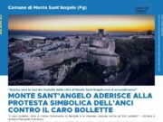 Luci spente a Monte Sant’Angelo, protesta contro il caro bollette