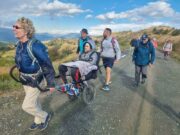 L’arrivo a Monte Sant’Angelo, sul “Cammino di San Michele” con Matteo Gamerro affetto da SM