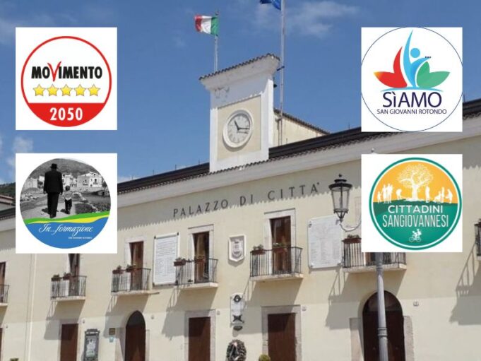 Firma accordo politico M5s civiche San Giovanni Rotondo