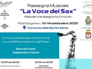 Rodi Garganico capitale del sassofono: arriva “La Voce del Sax”