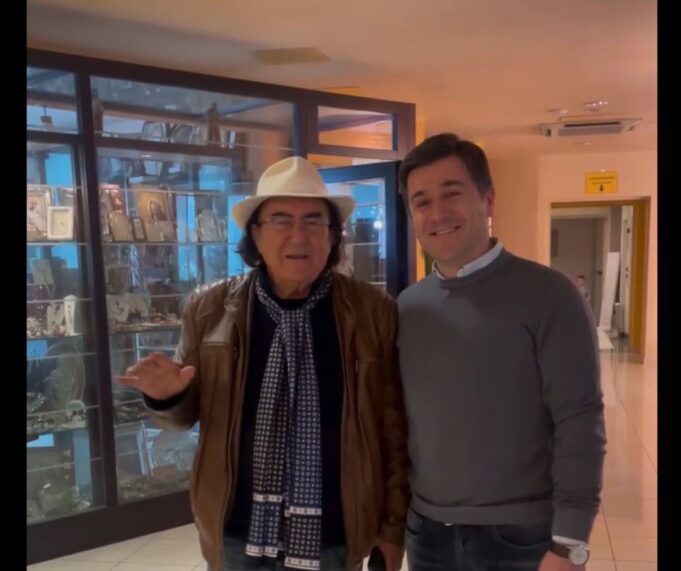 Al Bano manda un messaggio di pace da San Giovanni Rotondo