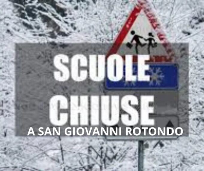 SCUOLE CHIUSE per neve