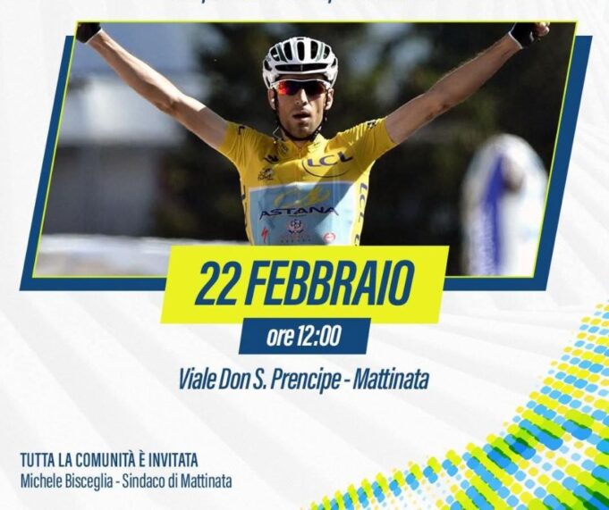 Mattinata accoglie Vincenzo Nibali