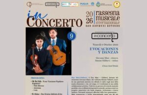 San Giovanni Rotondo, il Duo Masi-Giliberti protagonista di “In Concerto”